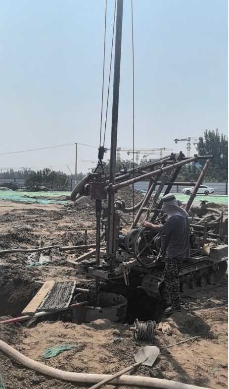 石家庄平山县工地打井